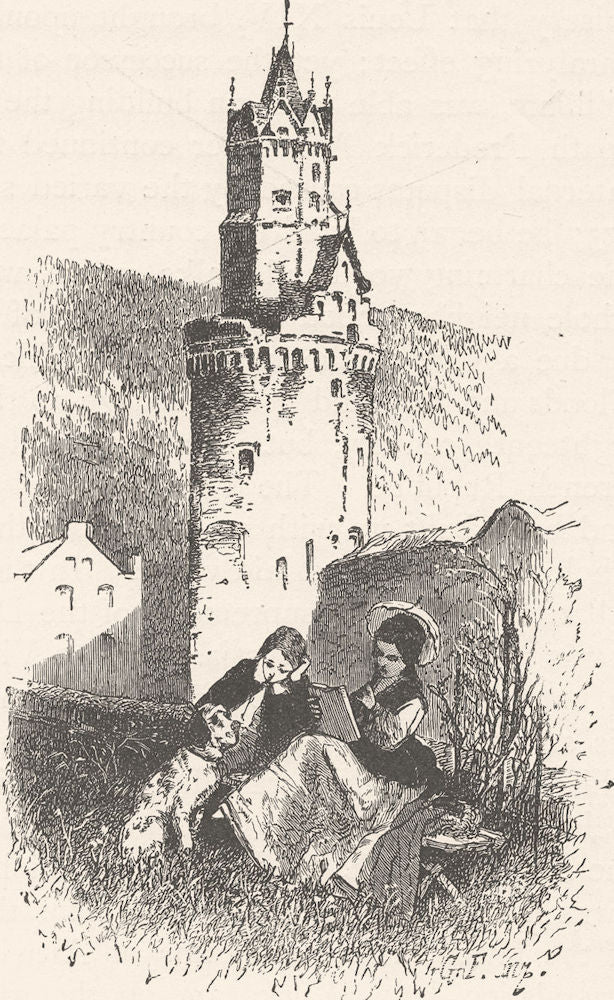 GERMANY. Tower in Andernach 1903 old antique vintage print picture